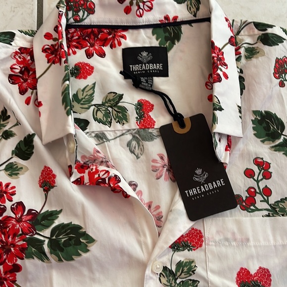 NEW WITH TAGS- Threadbare Mens Selleck SS Shirt - Picture 2 of 4